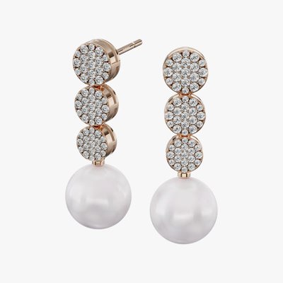 Marla Pearl and Diamond Jewelry Earrings